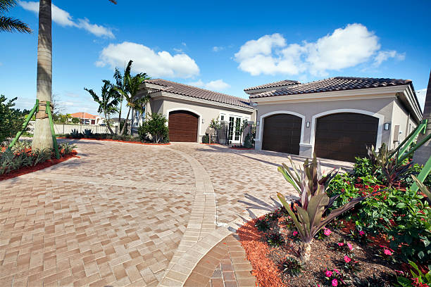 Driveway paver landscaping integration